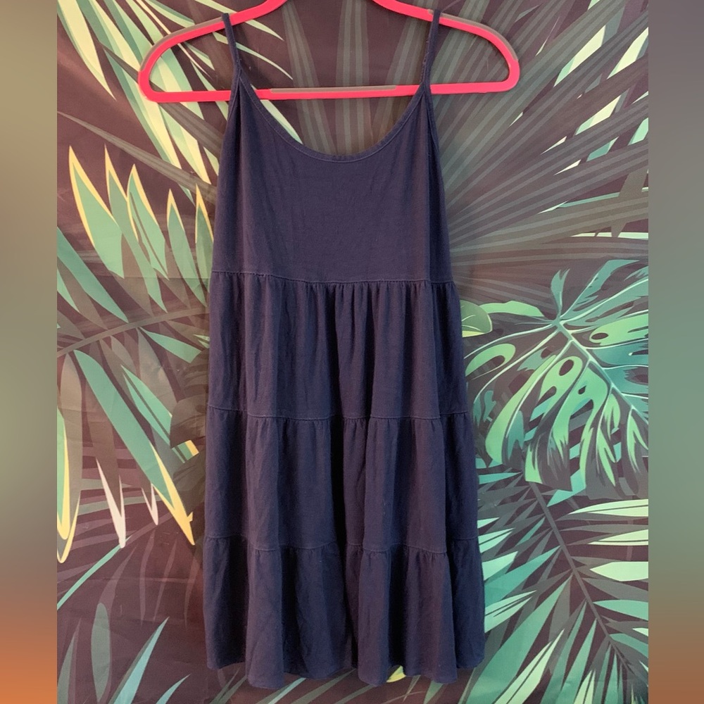 Think & Believe Mini Dress in Navy Blue